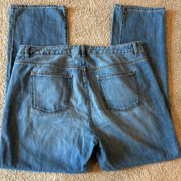 Talbot’s Heritage Straight Leg Blue Jeans 16 W - Picture 5 of 6